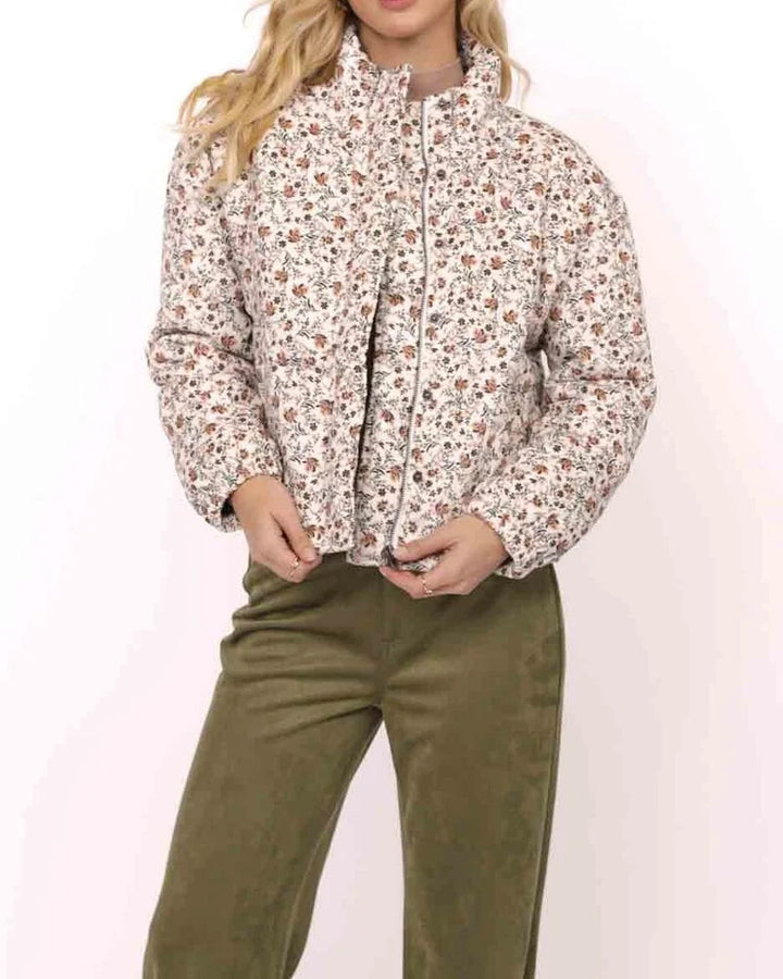 Just Looking Floral Cord Jacket